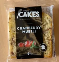 Tranche cake Cranberry muesli