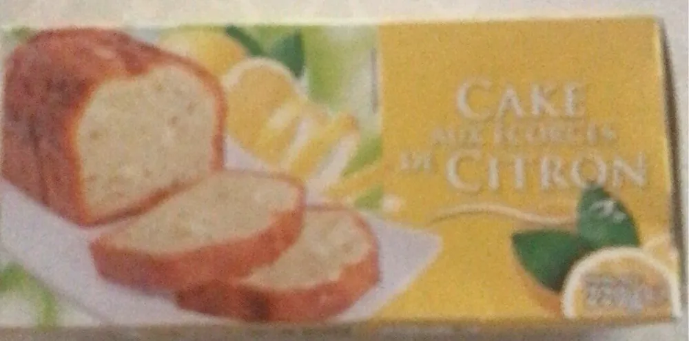 Cake aux ecorces de citron