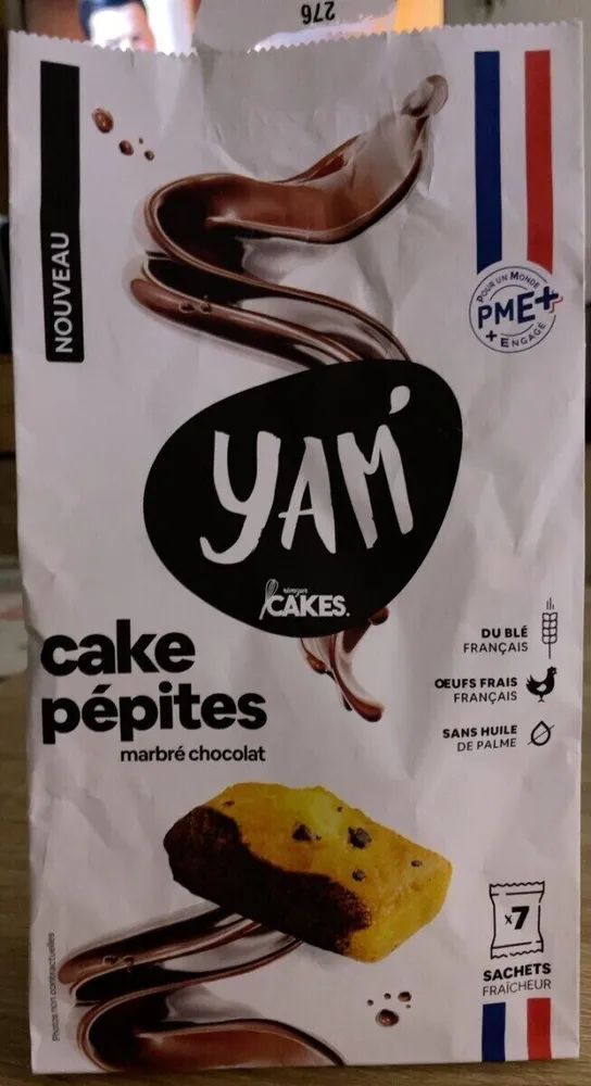 Cake pépites marbré chocolat