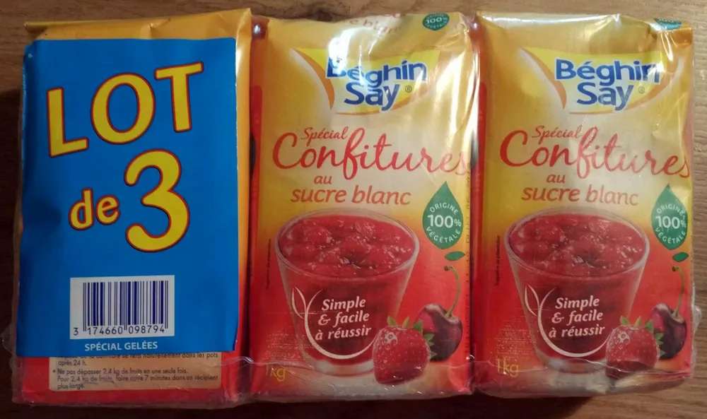 Spécial Confitures au sucre blanc (Lot de 3)