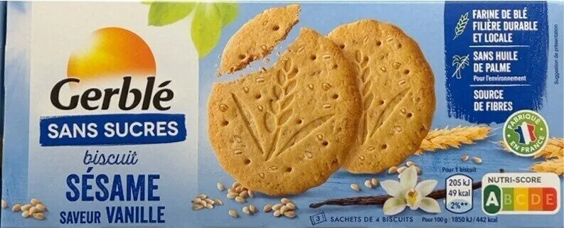 Biscuit sesame saveur vanille