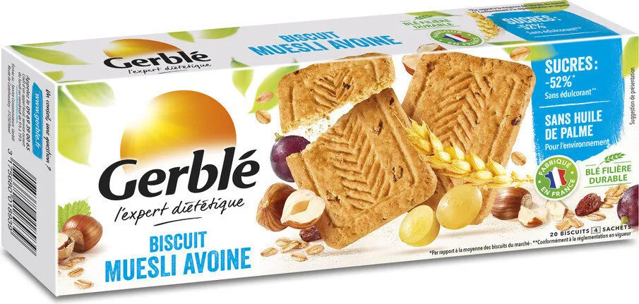 Biscuit muesli avoine Gerblé