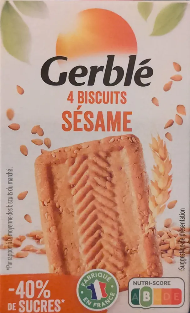 4 biscuits sésame