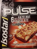 Barres Isostar Pulse Guarana noisette chocolat