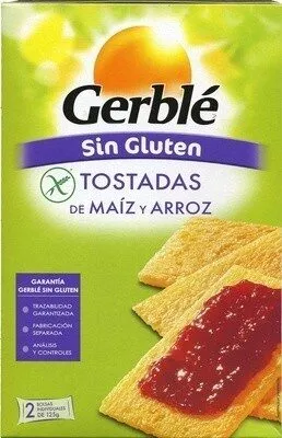 Tostadas de maíz y arroz sin gluten