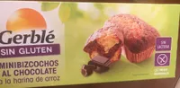 Mini bizcochos al chocolate sin gluten