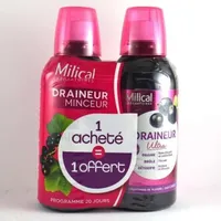 Milical Draineur Ultra Goût Cassis -