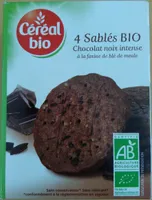 4 Sablés Bio Chocolat Noir Intense