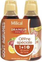 Milical Draineur Minceur Ultra Agrumes Duo 500ML