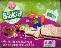 Galettes de Riz Fourrées Goût Choco-Noisette
