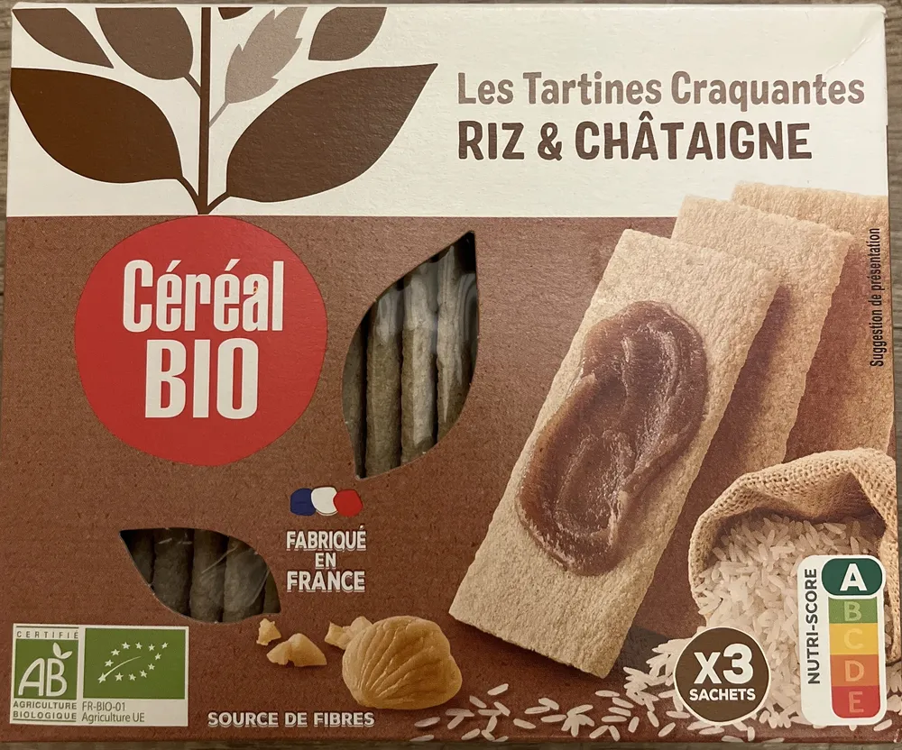 tartines craquantes riz châtaigne