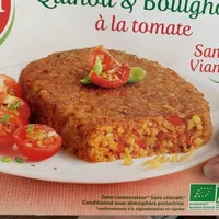 Galette qui la et boulgour    à la tomate