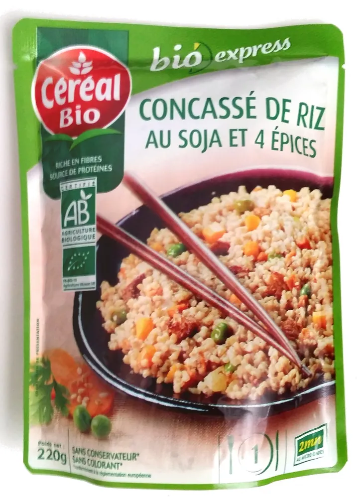 Concassé de riz au soja et 4 épices Bio