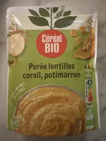 Purée lentilles corail, potimarron