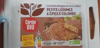 Les galettes BOULGOUR DE RIZ &LENTILLES LEGUMES & COLOMBO