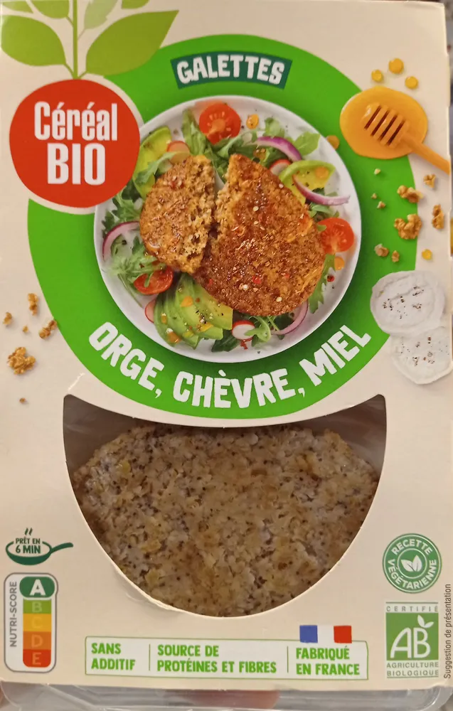 Galettes de Céréales - Orge, chèvre et miel