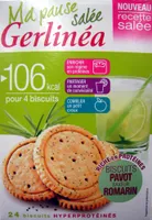 Biscuits pavot saveur romarin Gerlinéa