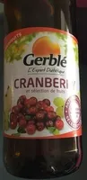 Cranberry et sélection de fruits