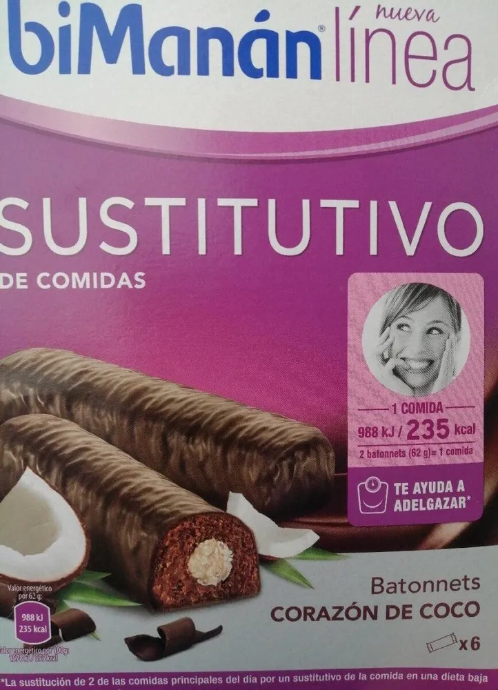 Bastones sabor coco (sustitutivo de comidas)