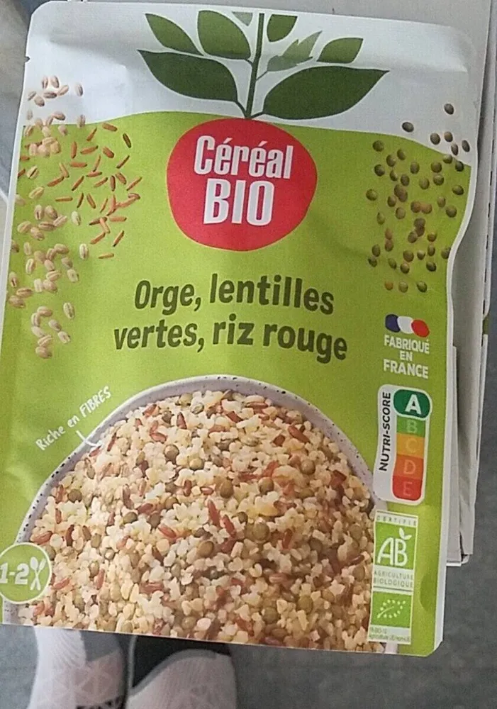 Orge,lentilles verte, riz rouge