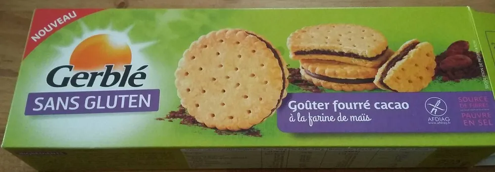 Goûter fourré cacao à la farine de maïs
