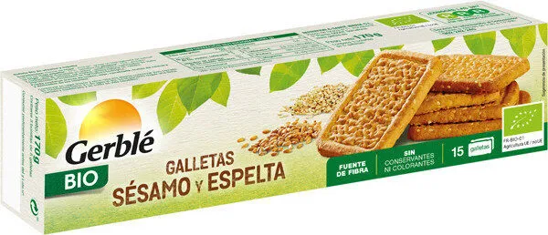 Galletas de sésamo y espelta ecológicas