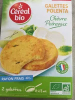 Galettes polenta chèvre poireaux
