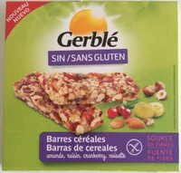Barres céréales Sin / Sans gluten