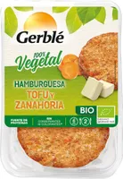 Hamburguesa vegetal de tofu y zanahoria ecológica