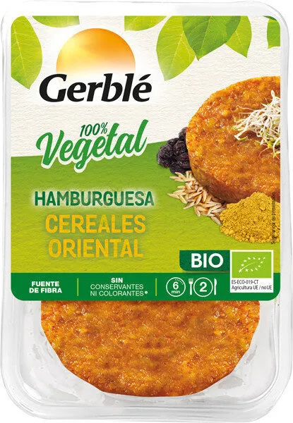 Hamburguesa cereales oriental