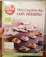 Mini crackers bio con sésamo