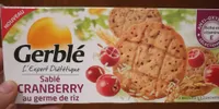 Sablé cranberry au germe de riz