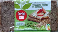 Pain complet de seigle aux graines de courges
