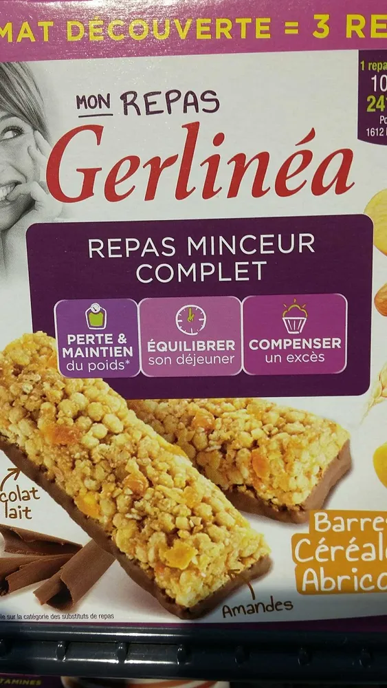 Mon Repas Minceur Barre Chocolat au Lait Abrico