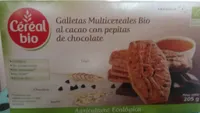 Galletas multicereales Bio al cacao con pepitas de chocolate