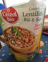 Lentille riz et soja cuisiné