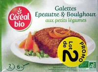Galettes Epeautre & Boulghour aux petits légumes