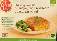 Hamburguesa bio de bulgur, trigo sarraceno t queso emmental