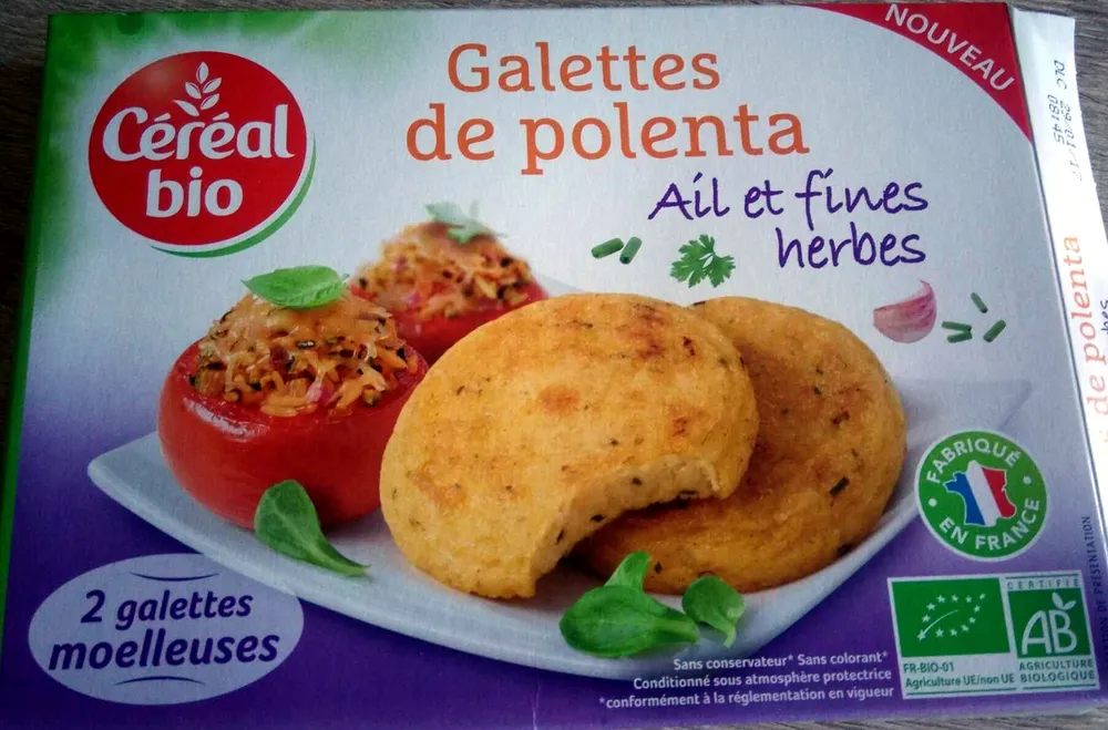 Galettes de polenta ail et fines herbes