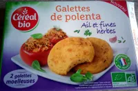 Galettes de polenta ail et fines herbes