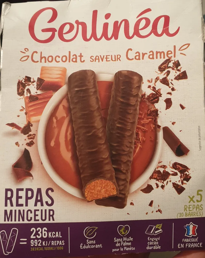 Barres repas Gerlinea Caramel x10