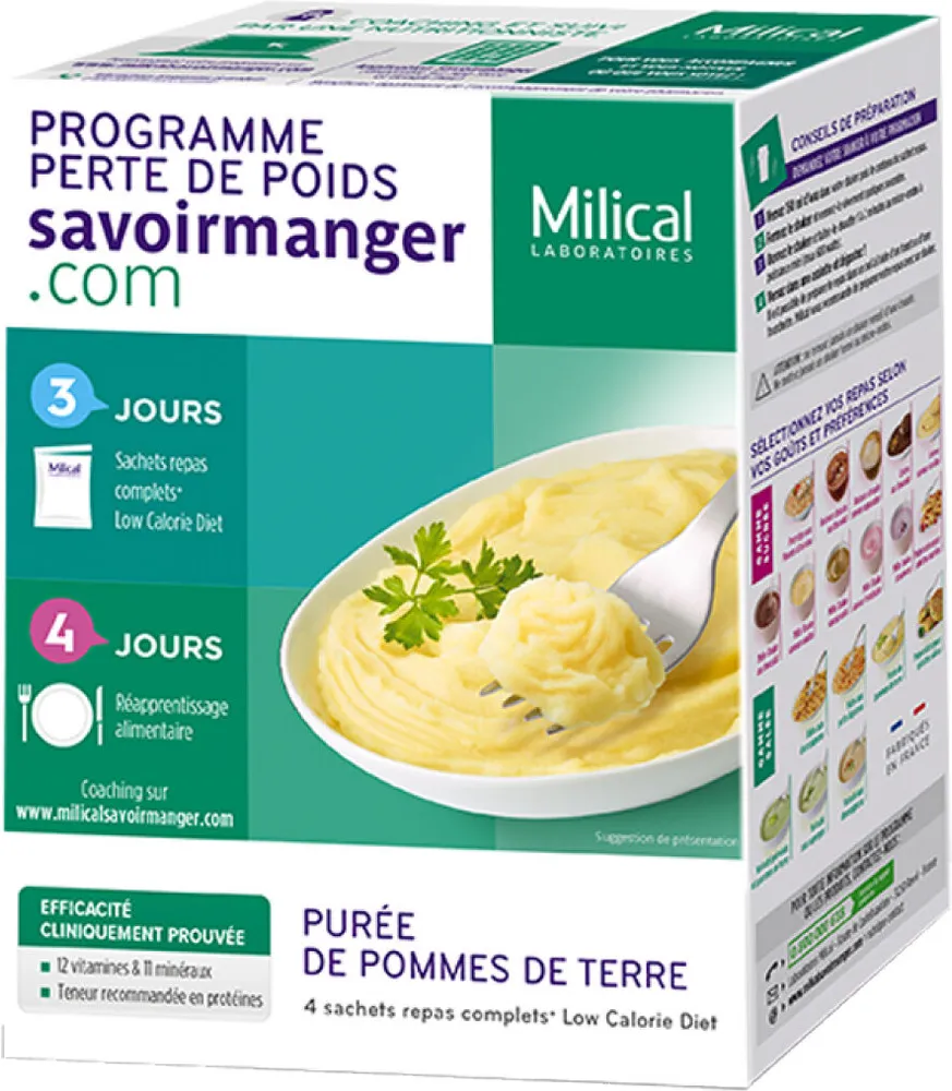 Milical Programme Perte De Poids Purée De Pommes De Terre