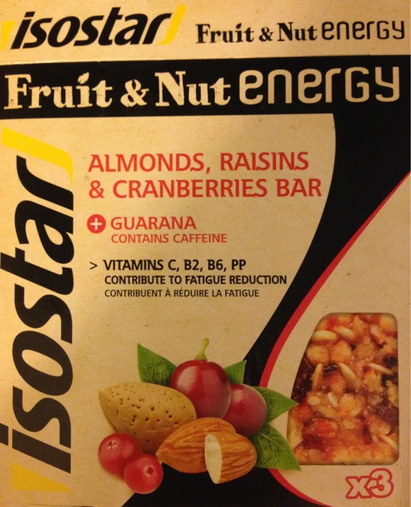 Isostar Fruit Nut Energy Reep Cranberrie