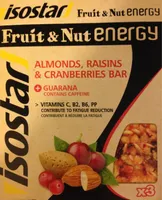 Isostar Fruit Nut Energy Reep Cranberrie