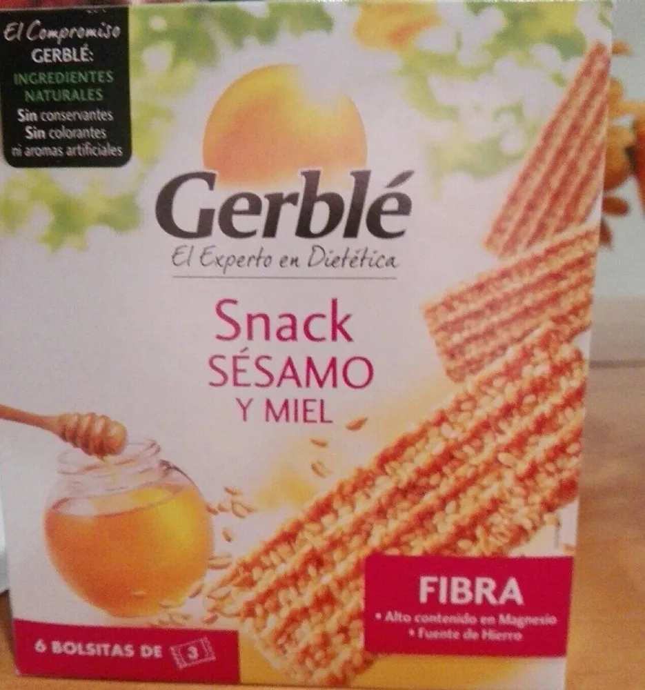 Snack sésamo y miel