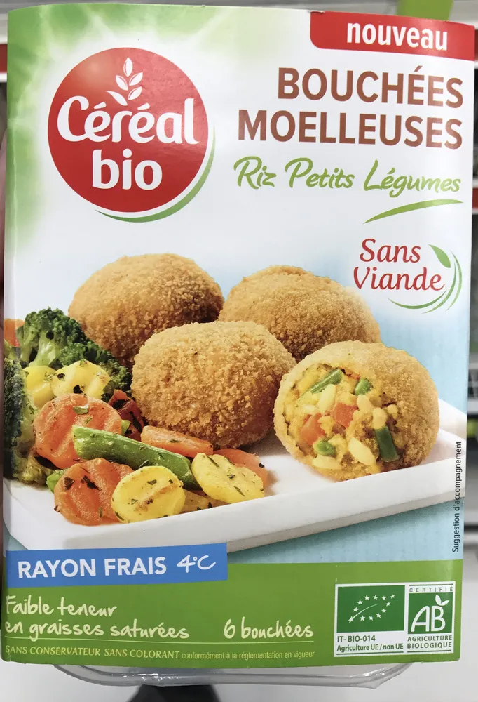 Bouchées moelleuses Riz Petits Légumes