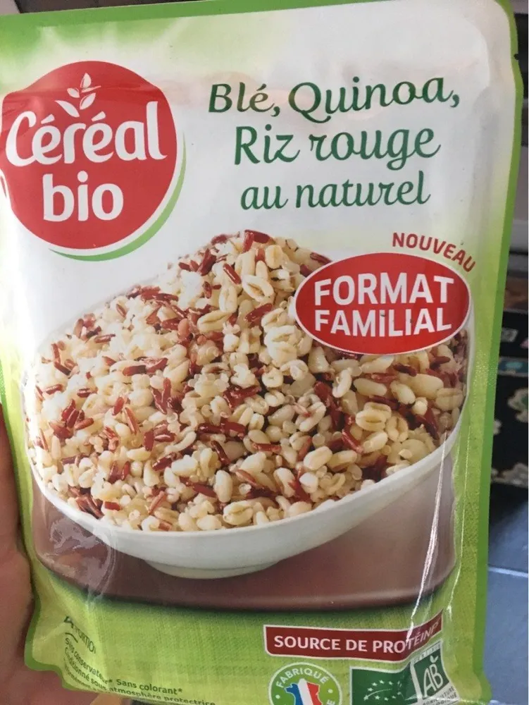 Trio de Céréales Blé, Riz Rouge, Quinoa
