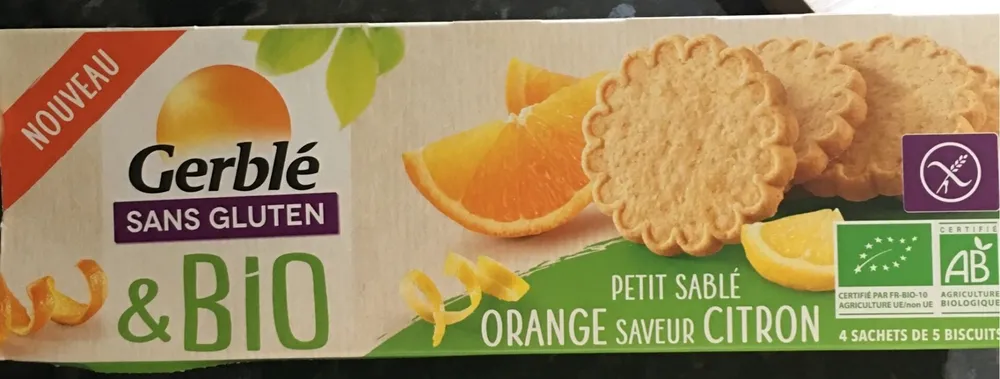 Petit sablé orange saveur citron