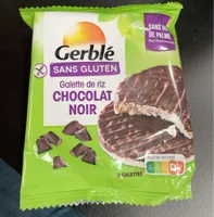 Galette de riz chocolat. Noir