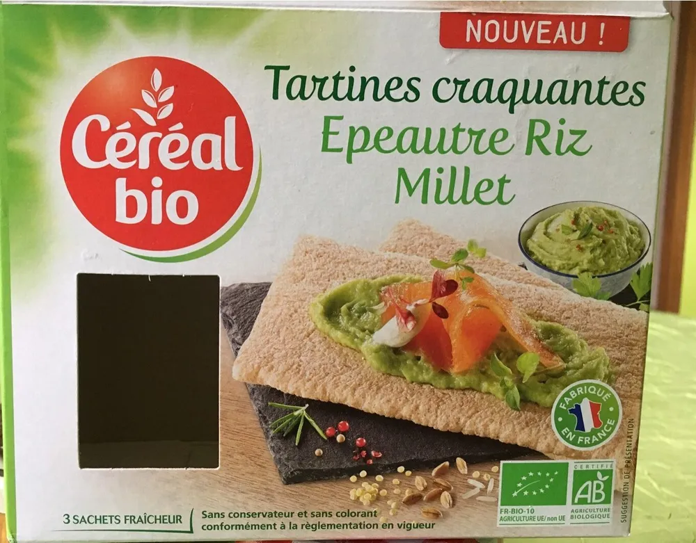 Tartines craquantes Épeautre Riz Millet